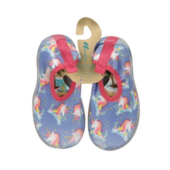 Newborn NAQ2010 Aqua Unicorn Açık Turkuaz Sarı Siyah Kız Çocuk Terlik
