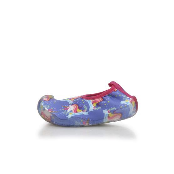 Newborn NAQ2010 Aqua Unicorn Açık Turkuaz Sarı Siyah Kız Çocuk Terlik