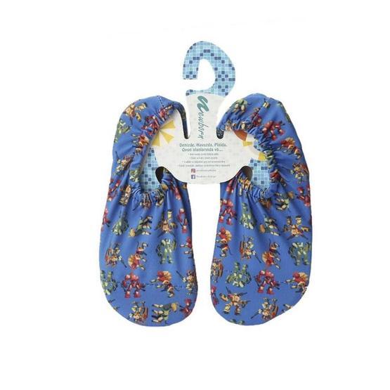 Newborn NAQ4010-ROBOTIC Mavi Aqua Socks Kaydırmaz Slipstop Su Ayakkabısı