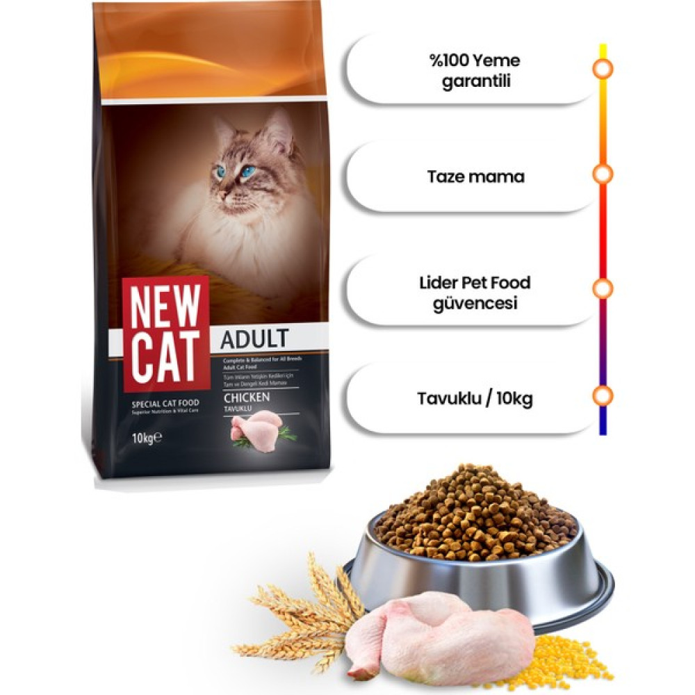 Newcat Tavuklu Yetişkin Kedi Maması 10 kg Evcil Hayvan Ürünleri Fiyatı