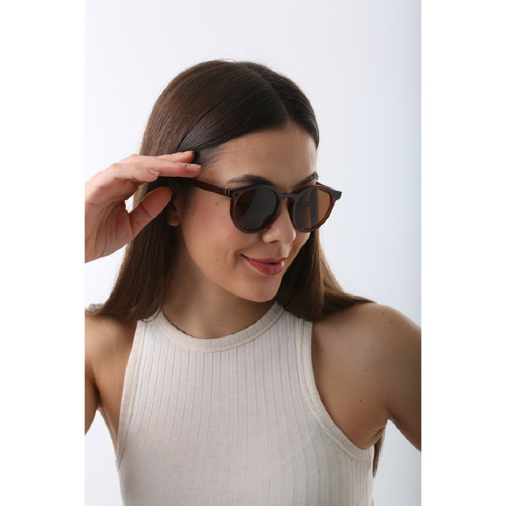 Newdaki Yeni Sezon Trend Unisex Güneş Gözlüğü 03 - Kahve Kadın Güneş Gözlükleri Fiyatı