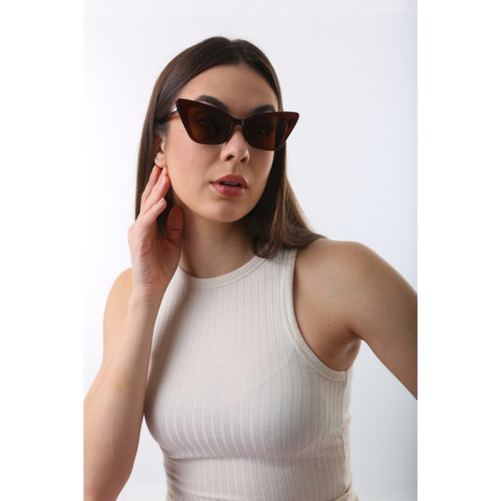 Newdaki Yeni Sezon Trend Unisex Güneş Gözlüğü 12-Unisex - Kahverengi Kadın Güneş Gözlükleri Fiyatı