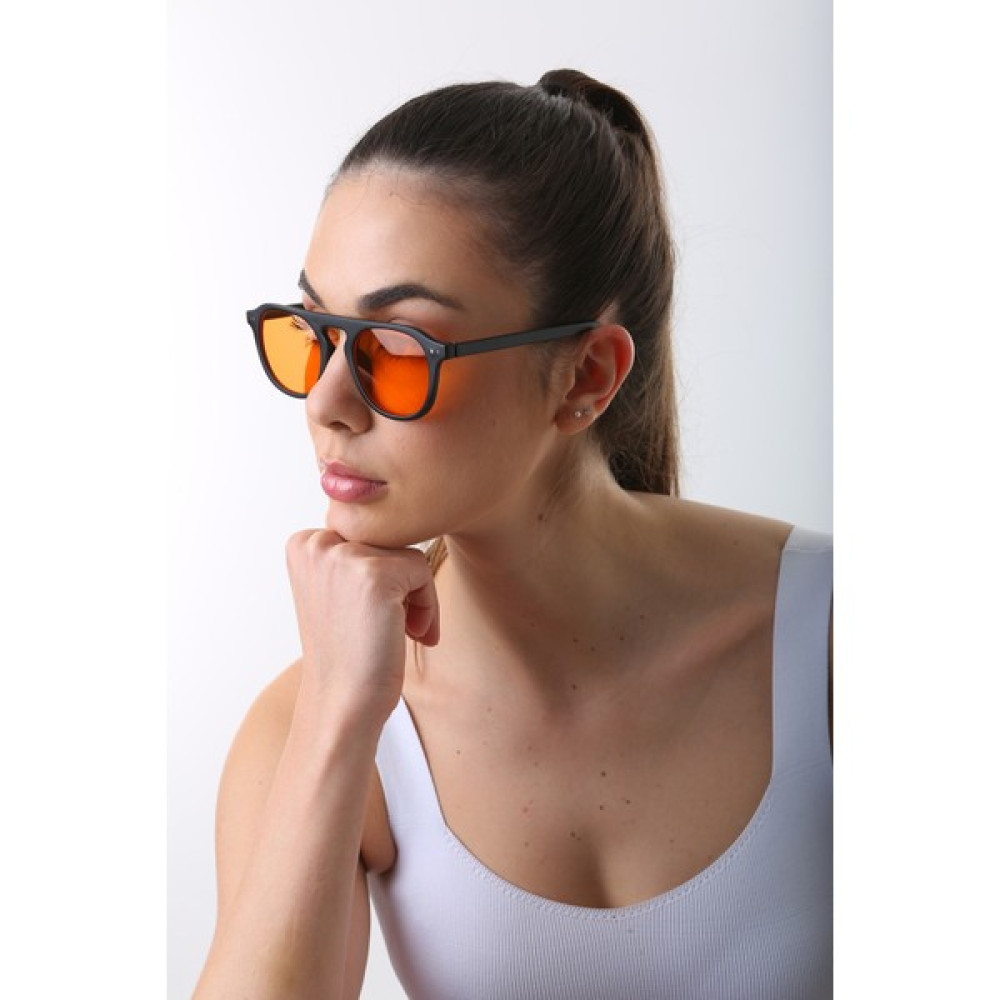 Newdaki Yeni Sezon Trend Unisex Güneş Gözlüğü 14-Unisex - Siyah - Turuncu Kadın Güneş Gözlükleri Fiyatı