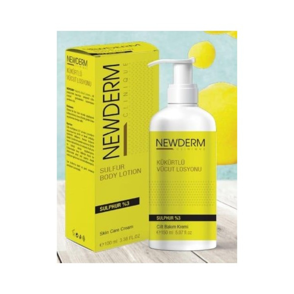 Newderm Kükürtlü Vücut Losyonu 8699153010244 Nemlendiriciler Fiyatı