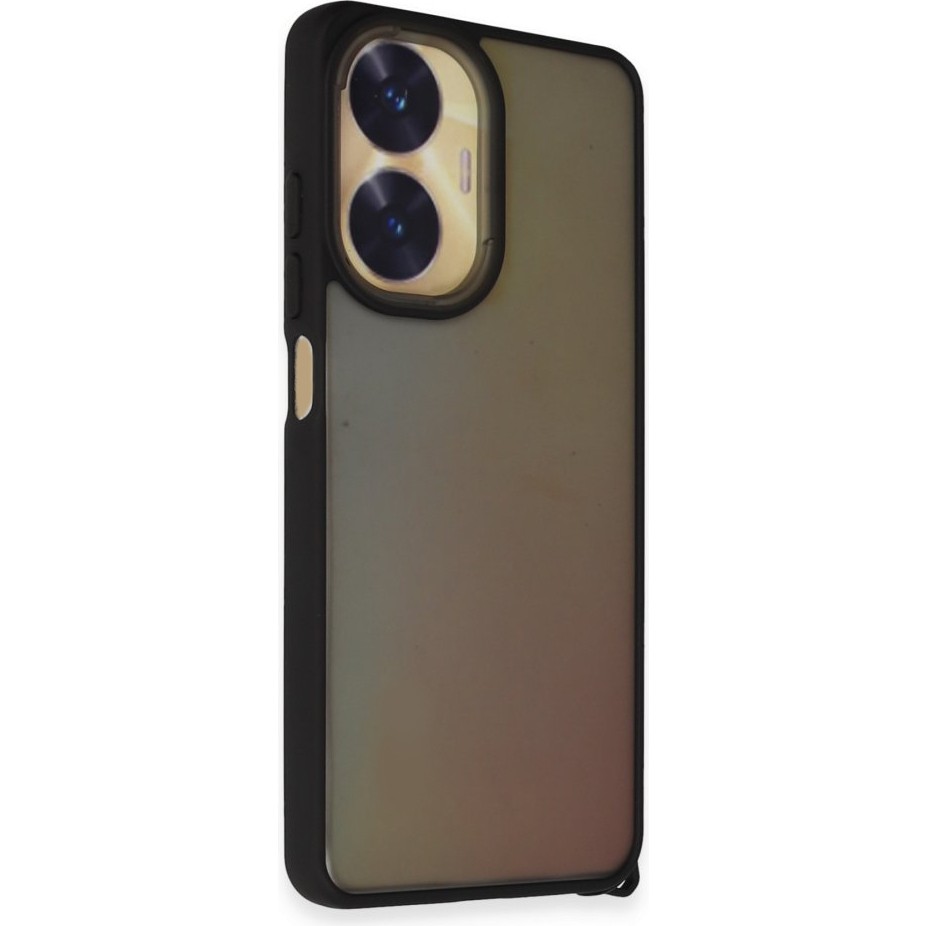 Newface Realme C55 Kılıf Elegant Seri Silikon Kapak - Siyah Cep Telefonu Kılıfı Fiyatı
