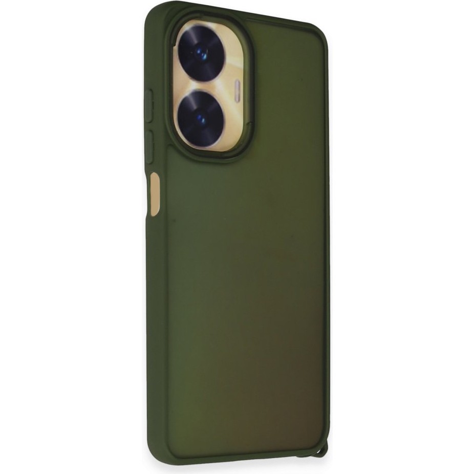 Newface Realme C55 Kılıf Elegant Seri Silikon Kapak - Yeşil Cep Telefonu Kılıfı Fiyatı