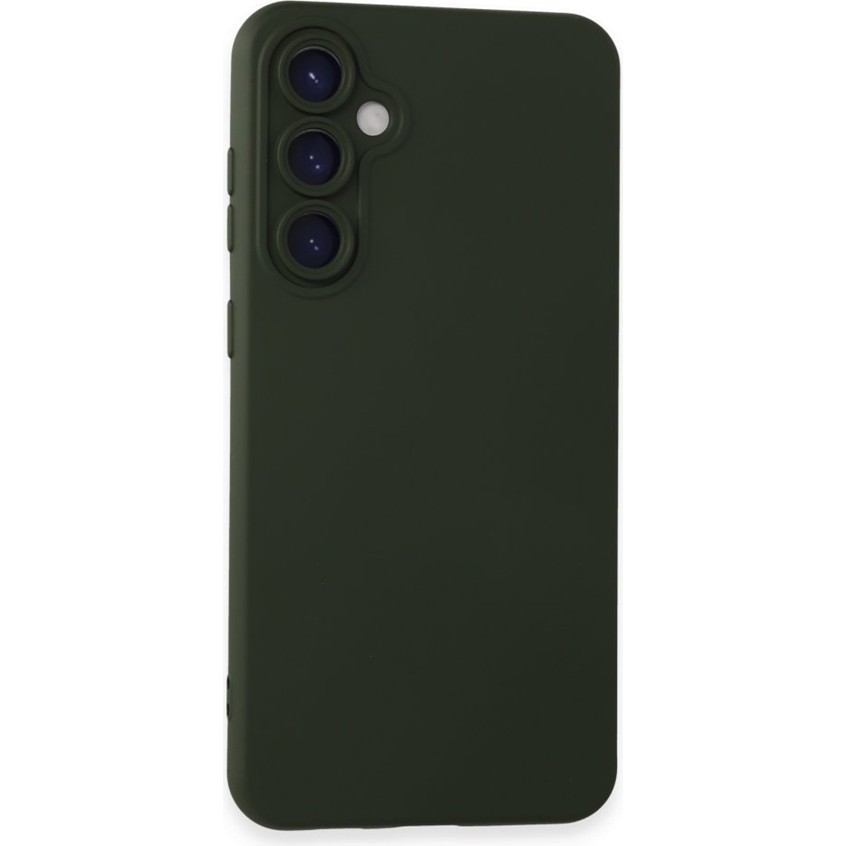 Newface Samsung Galaxy A25 5g Kılıf Kamera Korumalı Lansman Silikon Kapak - Koyu Yeşil Cep Telefonu Kılıfı Fiyatı