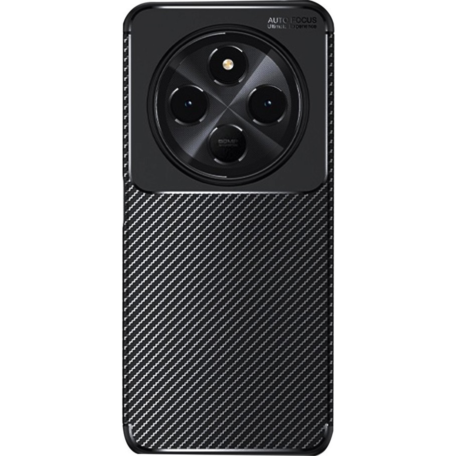 Newface Tecno Spark 30 Kılıf Focus Carbon Silikon Kapak - Siyah Cep Telefonu Kılıfı Fiyatı