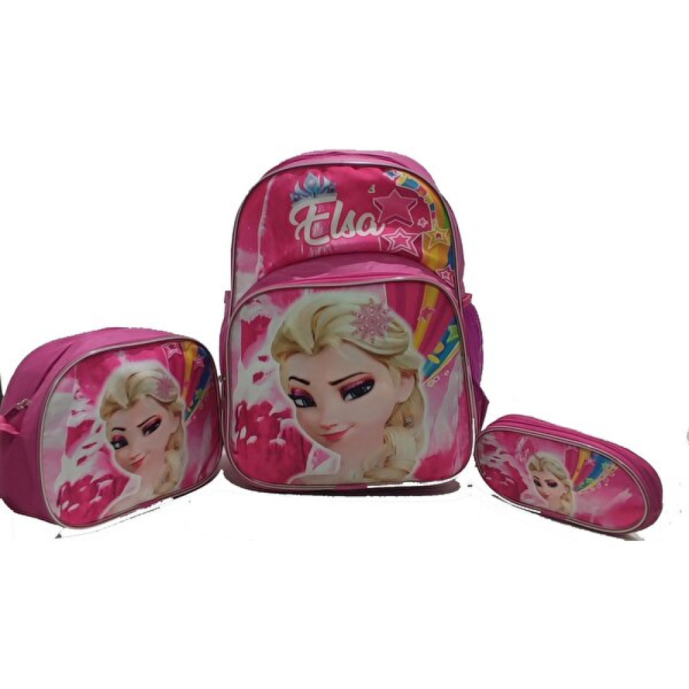 Newfull Kız Ilkokul Sırt Çantası-3'lü Set-Ekonomik - Pembe Okul Çantası Fiyatı