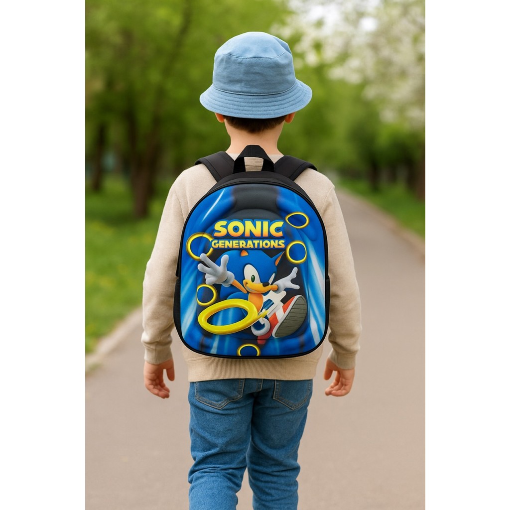 Newfull Sonic Erkek Anaokul Sırt Çantası - Mavi - Siyah Diğer Fiyatı