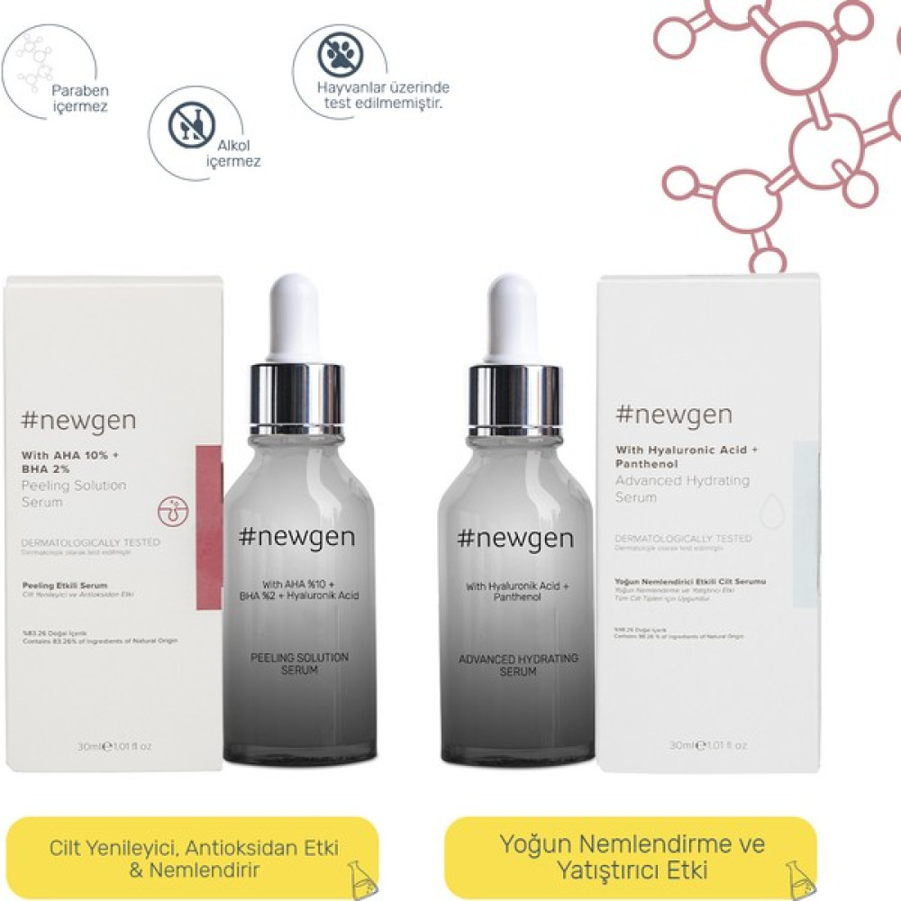 Newgen Advanced Hydrating Serum 30 ML - Newgen Peelıng Solutıon Serum 30ML Anti-Aging / Yaşlanma Karşıtı Fiyatı