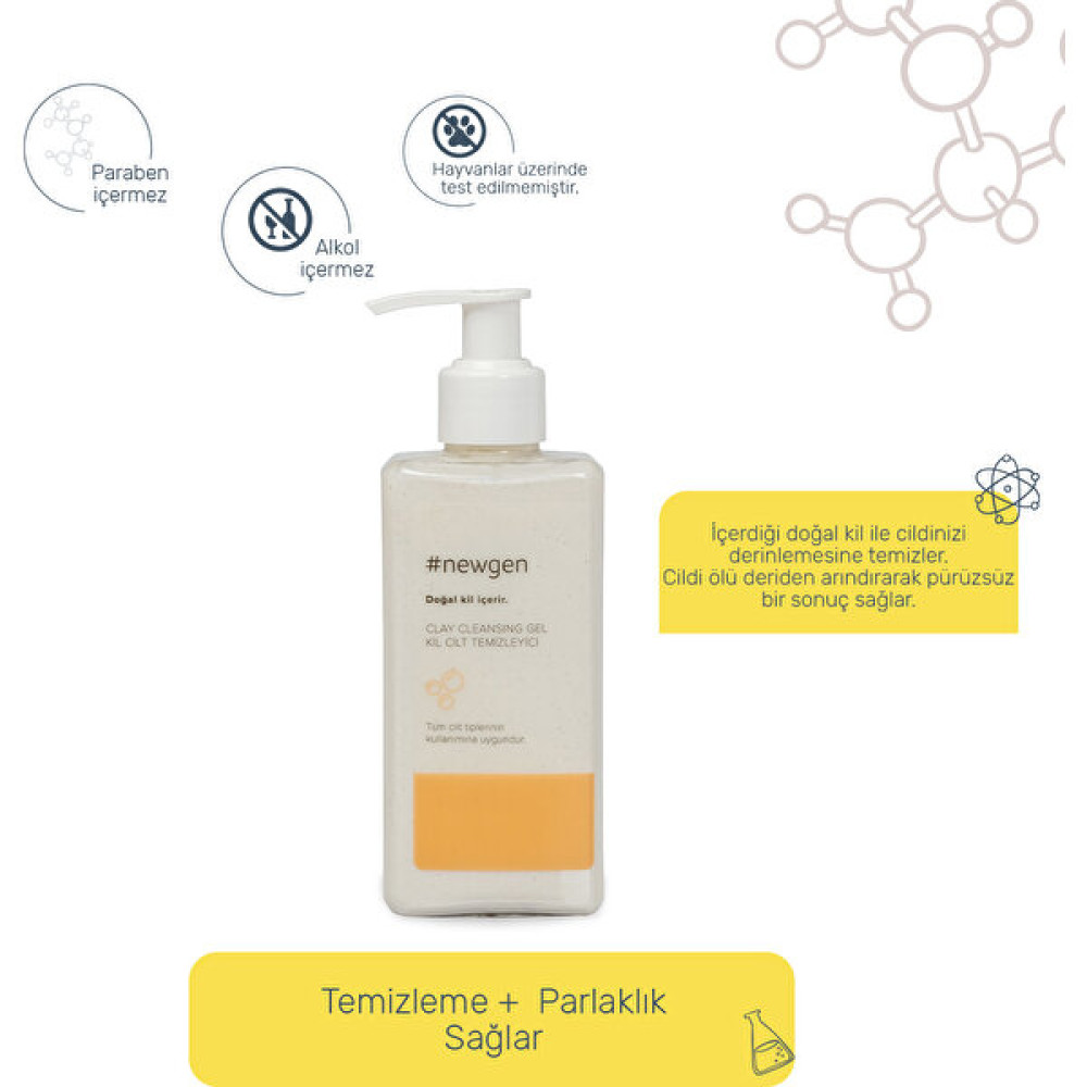 Newgen Clay Celasing Gel Yüz Temizleme Jeli 210 ml Cilt Temizleme ve Peeling Fiyatı