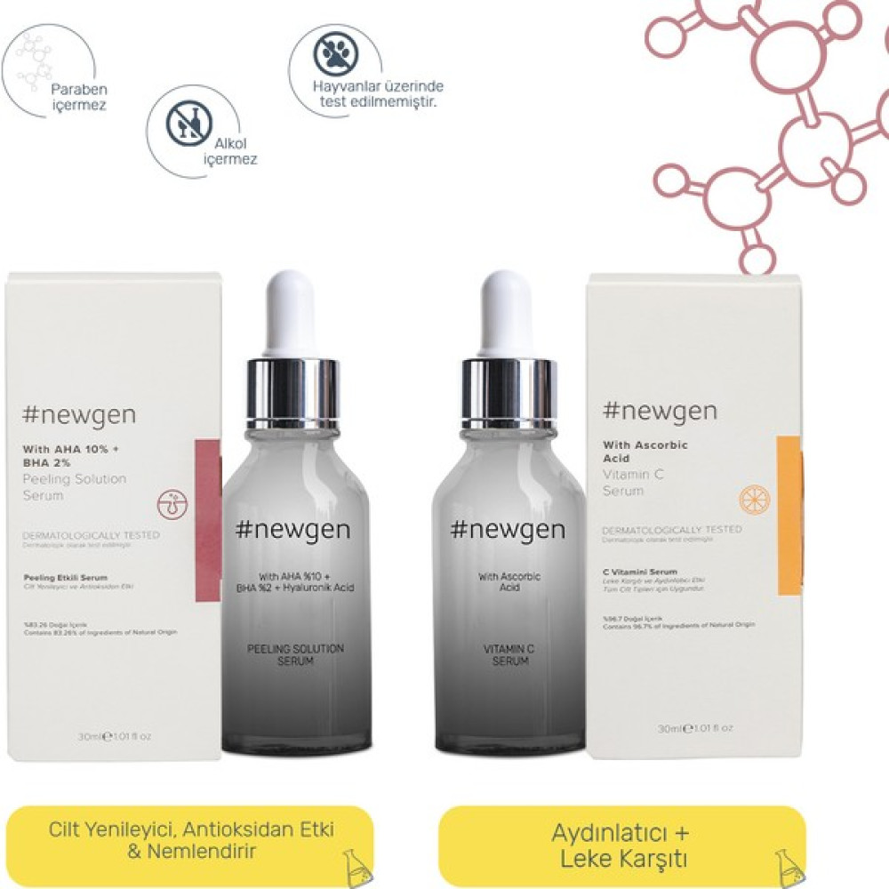 Newgen Peeling Solution Serum 30 ML - Newgen Vitamin C Serum 30 ML Anti-Aging / Yaşlanma Karşıtı Fiyatı