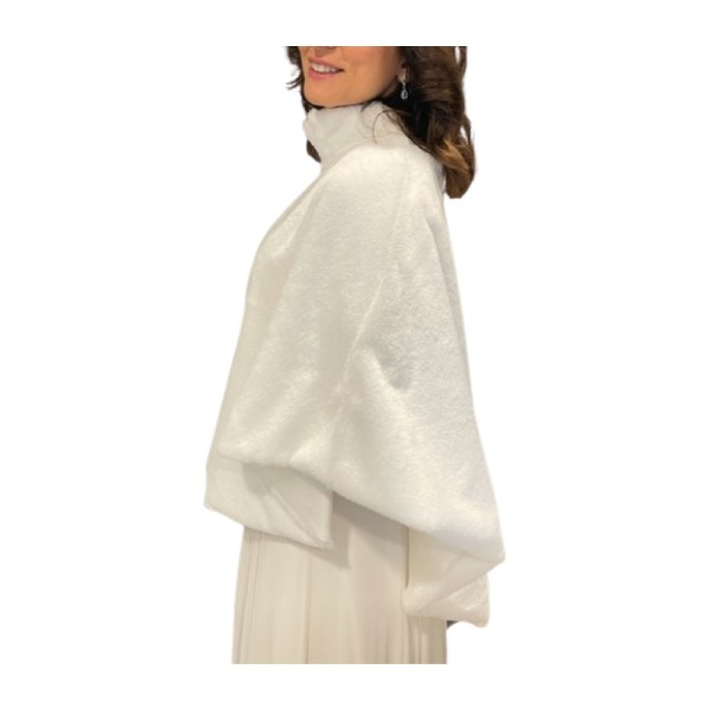 Newin Style Beyaz Pelerin Gelinlik Şal Kürk Etol Gelin Bolero M3 Gelinlik Fiyatı