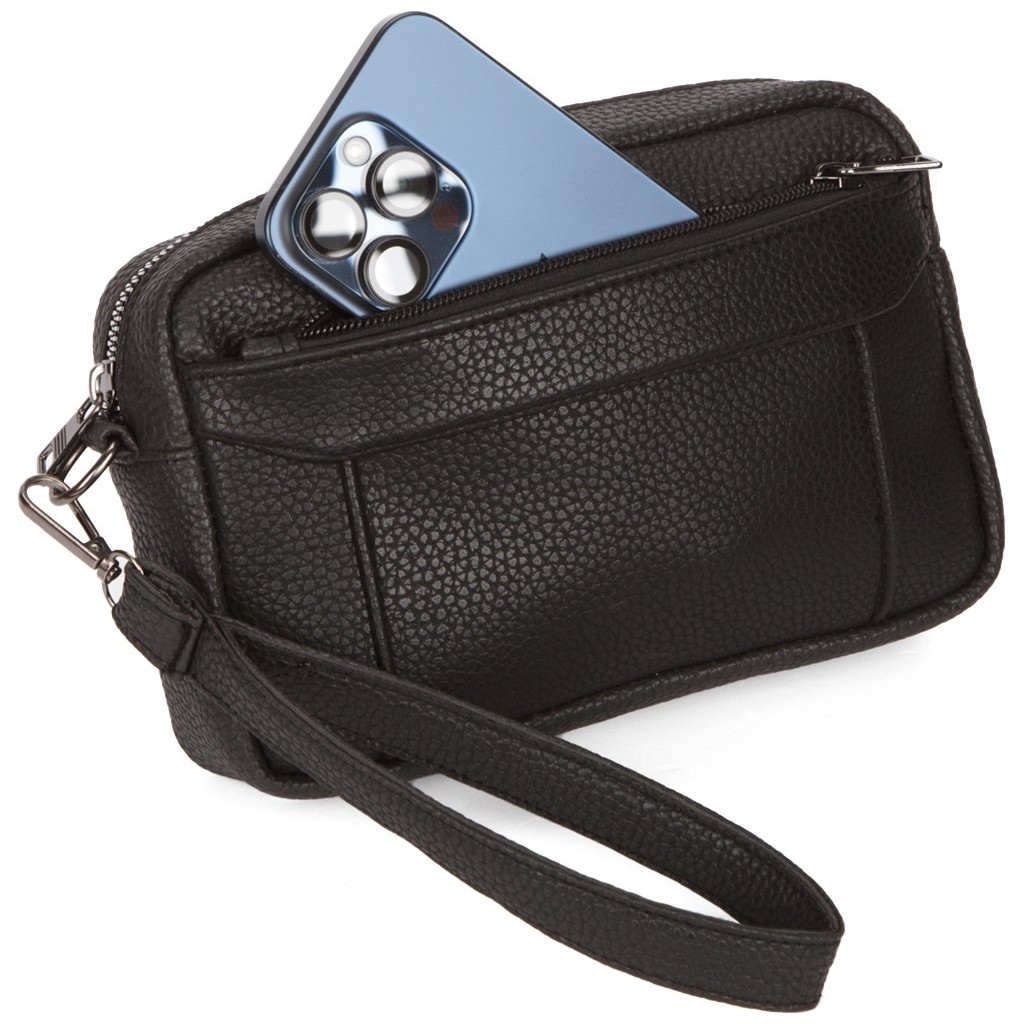 Newish Erkek El Askılı Portföy Clutch El Çantası NEW256 - Suni Deri, 3 Fermuarlı Bölme ile Şık ve Kullanışlı Diğer Fiyatı
