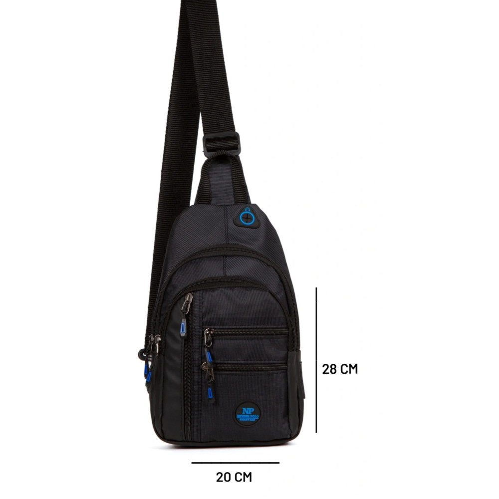 Newish Polo Unisex Su Geçirmez Kulaklık Usb Çıkışlı Çapraz Askılı Çanta Bel Omuz Ve Göğüs Çanta Günlük Bodybag Unisex Çanta & Cüzdan ve Seyahat Çantaları Fiyatı