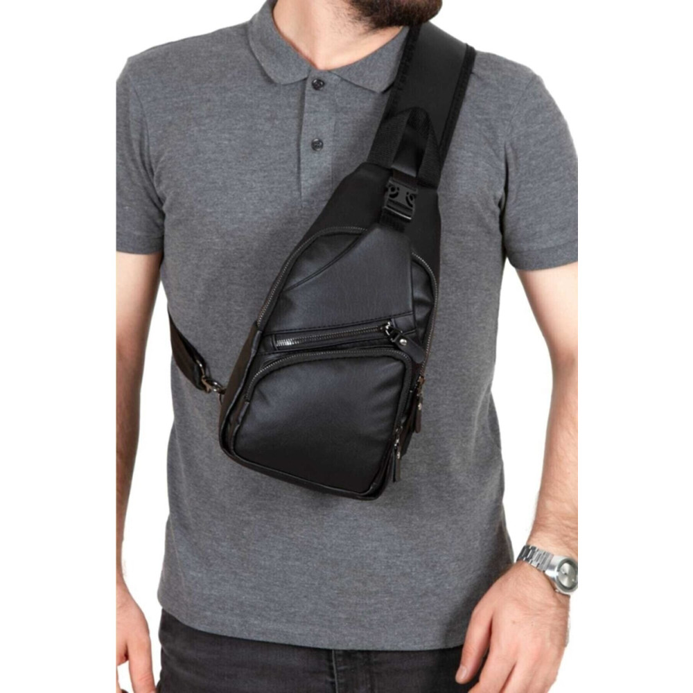Newish Polo Unisex Yıkama Deri Usb Kulaklık Çıkışlı Çapraz Askılı Omuz Göğüs Ve Spor Günlük Sırt Seyahat Çanta. Unisex Çanta & Cüzdan ve Seyahat Çantaları Fiyatı