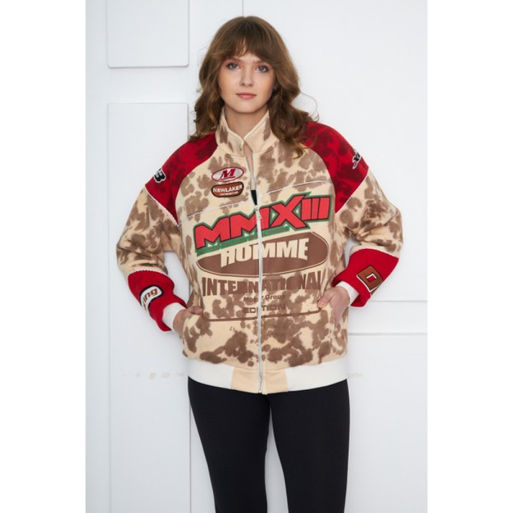 NewLaker Unisex Boxy Limited Edition Batik Yıkamalı Motosport Fermurarlı Bomber Ceket Erkek Ceket Fiyatı