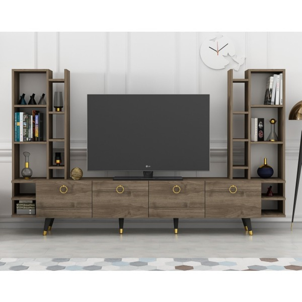 Newline Mobilya Cerly Tv Ünitesi 223 cm Ceviz X2130 Tv Ünitesi / Sehpası Fiyatı