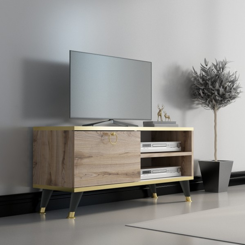 Newline Mobilya Gold Sweet Tv Ünitesi 90 cm Çırağan Gold - Ahşap Tv Ünitesi / Sehpası Fiyatı