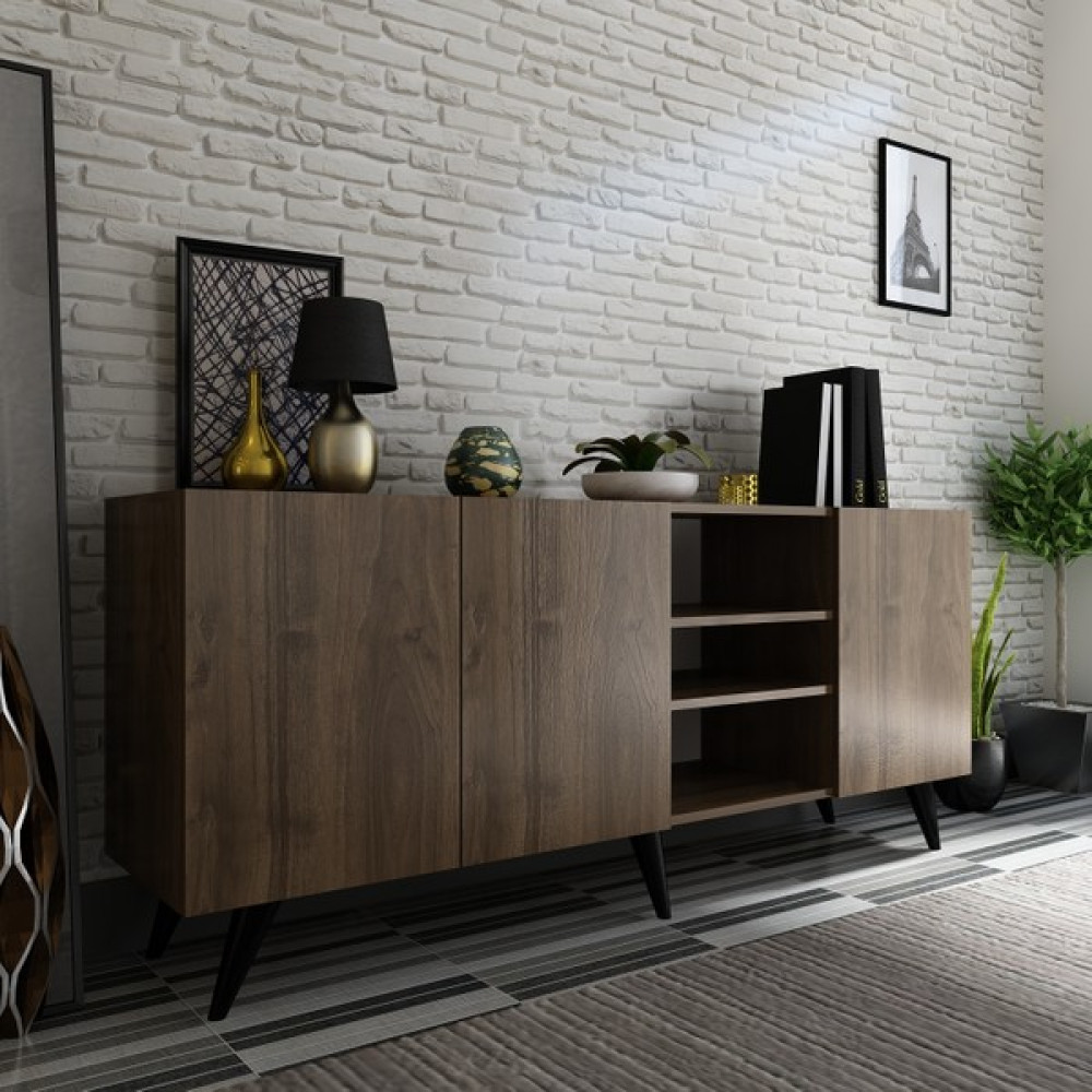 Newline Tokyo Konsol K2-2 - Ceviz - 72 x 180 x 45 cm Konsol Mobilya Fiyatı