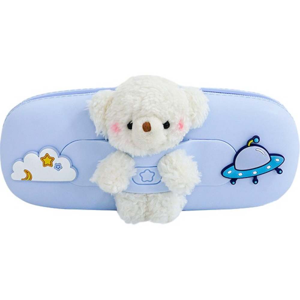 Newmebox 3D Pet Ayı Silikon Kalem Kutusu (Yurt Dışından) - Mavi - 1 Adet Oto Boyaları Fiyatı