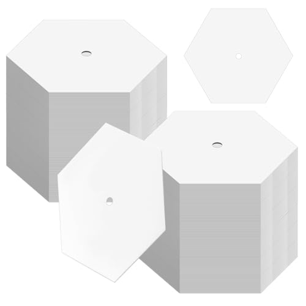 Neworkg 300 PCS Paper Piecing 1.5 Inches, Paper Quilting Templates for DIY Patchwork Crafts and Sewing Supplies