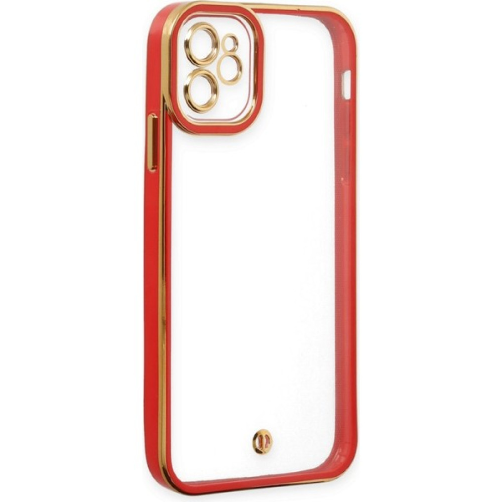 Newpole Apple iPhone 11 Kılıf Hars Yumuşak Sıvı Silikon Kılıf Kamera Koruyuculu Darbeye Karşı Dayanıklı Şeffaf Kılıf iPhone 11 Uyumlu Kılıf - Kırmızı Cep Telefonu Kılıfı Fiyatı