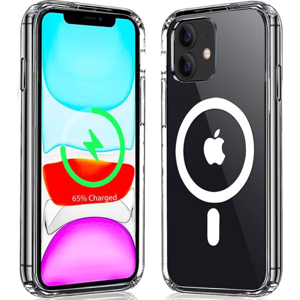 Newpole Apple iPhone 11 Uyumlu Şeffaf Süper Manyetik Mıknatıslı Key Çizilme ve Sararma Karşıtı Darbeye Dayanıklı Kılıf iPhone 11 Magsafe Uyumlu Kılıf Cep Telefonu Kılıfı Fiyatı