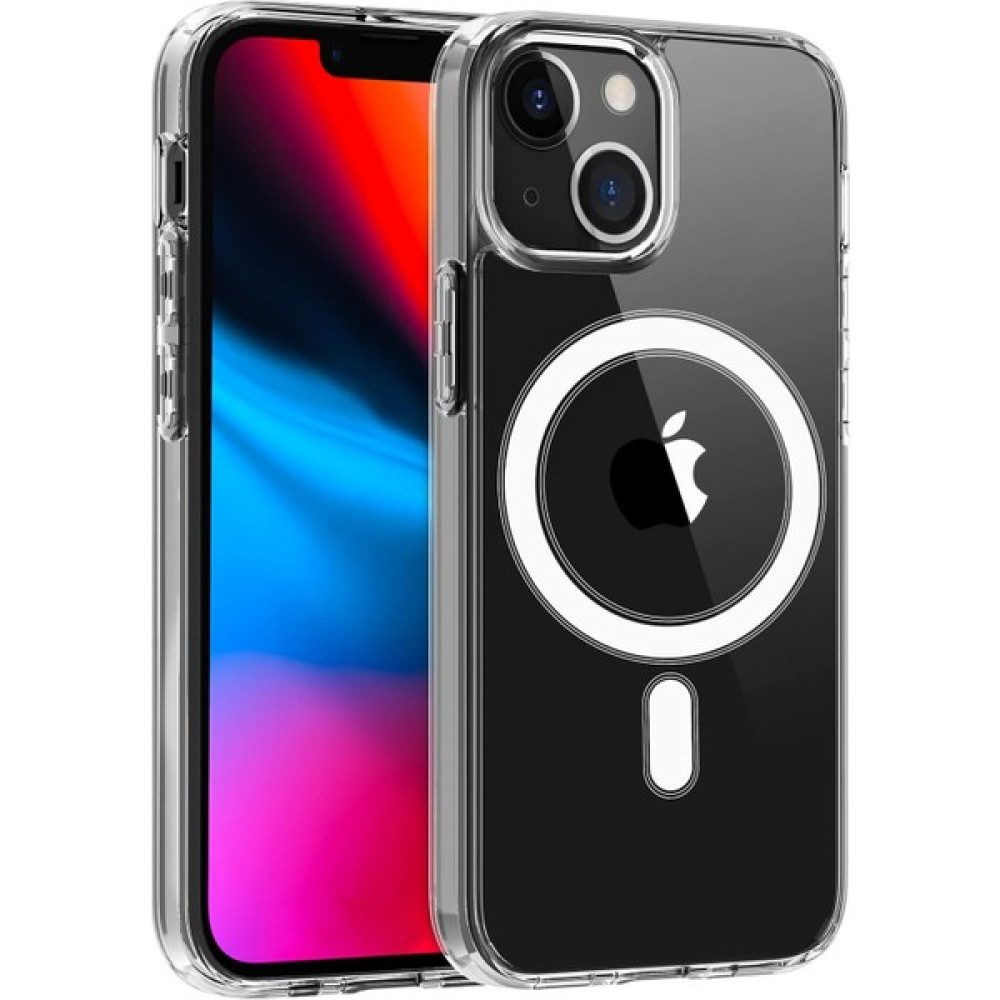 Newpole Apple iPhone 13 Uyumlu Şeffaf Süper Manyetik Mıknatıslı Key Çizilme ve Sararma Karşıtı Darbeye Dayanıklı Kılıf iPhone 13 Magsafe Uyumlu Kılıf Cep Telefonu Kılıfı Fiyatı