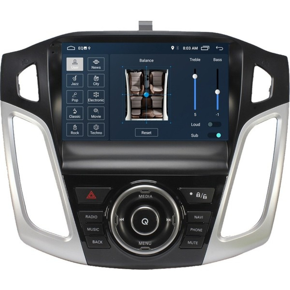 Newspace Ford Focus 3 Android 6gb Ram 128GB Rom Carplay 8 Çekirdek Navigasyon Multimedya Oto Teyp Oto Görüntü Sistemleri Fiyatı
