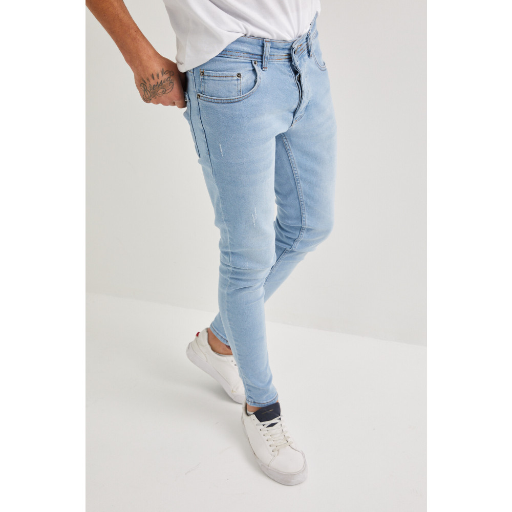 Newtime Erkek Jeans Skinny Fit Likralı Buz Mavi Tırnaklı 33 Beden Kadın Pantolon Fiyatı