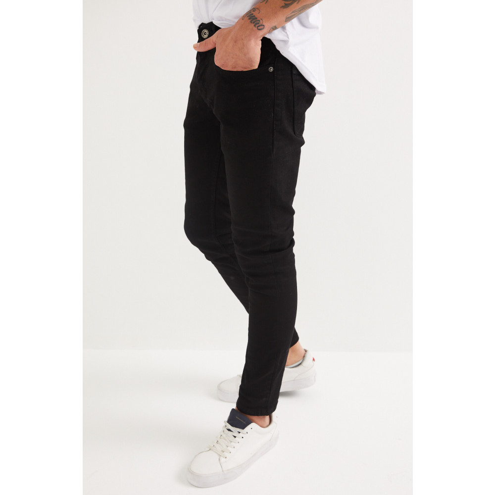Newtime Erkek jeans Skinny Fit Likralı DÜZ SİYAH 29 Beden Kadın Pantolon Fiyatı