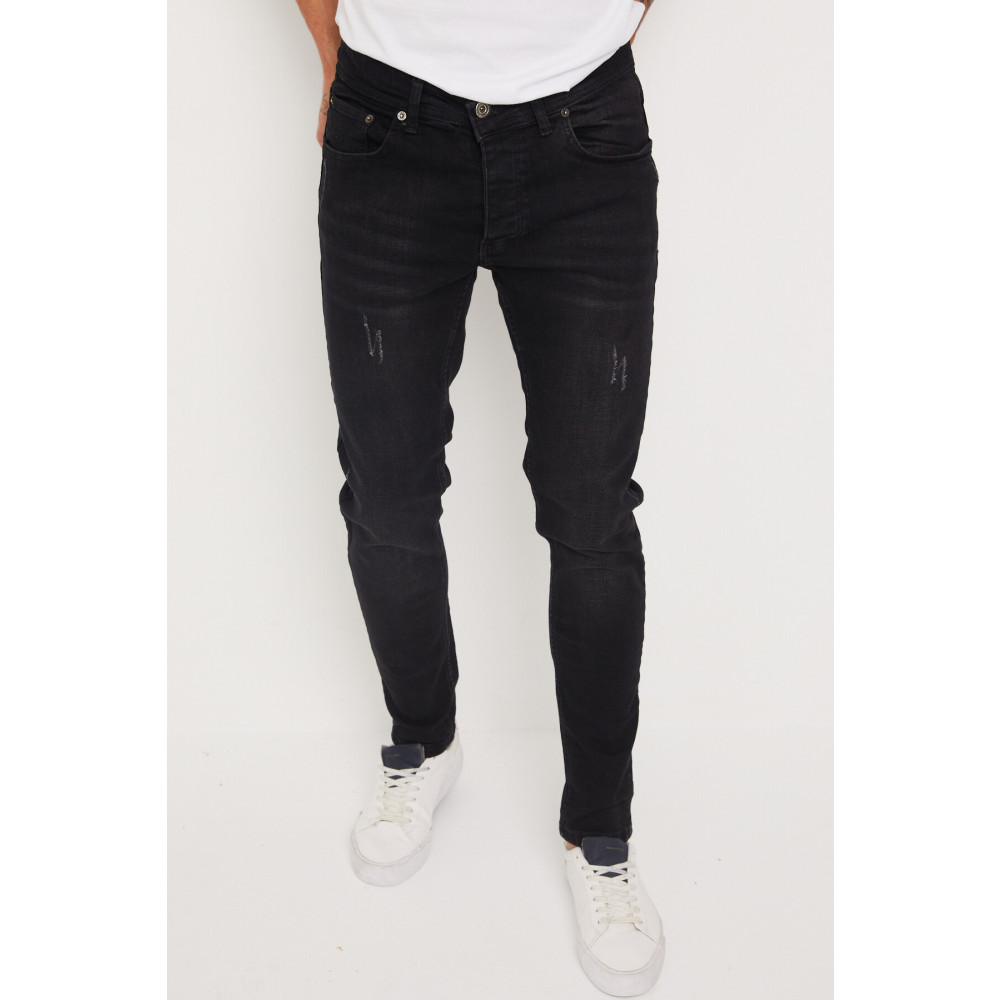 Newtime Erkek Jeans Skinny Fit Likralı Tırnaklı Siyah 33 Beden Kadın Pantolon Fiyatı