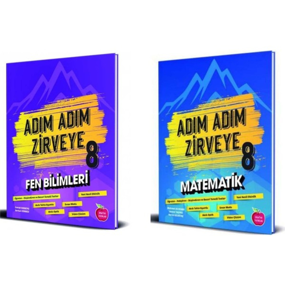 Newton 8. Sınıf Adım Adım Zirveye Matematik-Fen Bilimleri Soru Bankası Set Tüm Dersler Fiyatı
