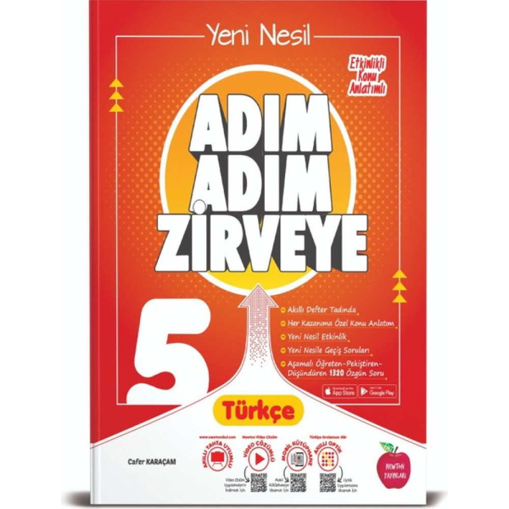 Newton Yayınları 5. Sınıf Türkçe Adım Adım Zirveye Soru Bankası (Ciltli) Türkçe Fiyatı