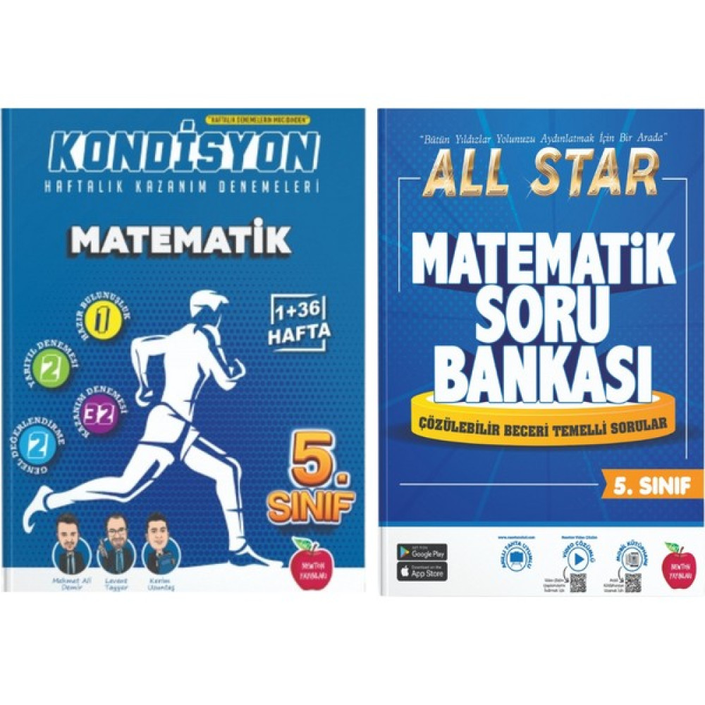 Newton Yayınları -5.sınıf All Star Matematik Soru Bankası + Kondisyon Matematik Deneme 37 Hafta 2'li Set Matematik Fiyatı