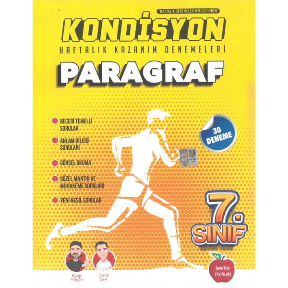 Newton Yayınları 7. Sınıf Kondisyon Paragraf Denemeleri 30 Adet Kaynak Kitapları Fiyatı