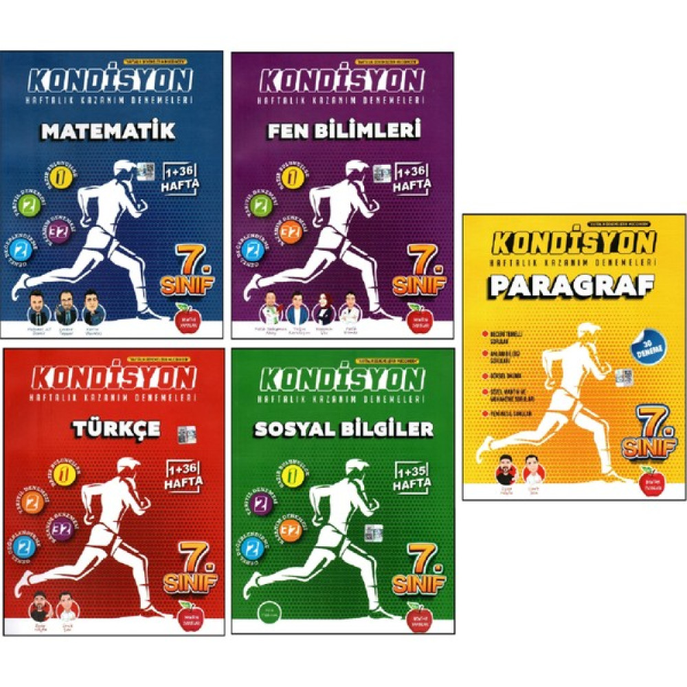 Newton Yayınları 7. Sınıf Matematik - Fen Bilimleri - Türkçe - Sosyal Bilgiler - Paragraf Kondisyon Denemeleri 5 Kitap Matematik Fiyatı