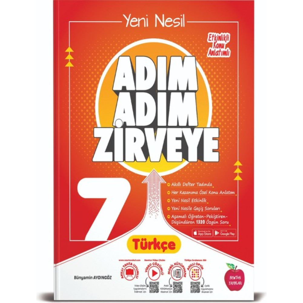 Newton Yayınları 7. Sınıf Türkçe Adım Adım Zirveye Soru Bankası (Ciltli) Türkçe Fiyatı