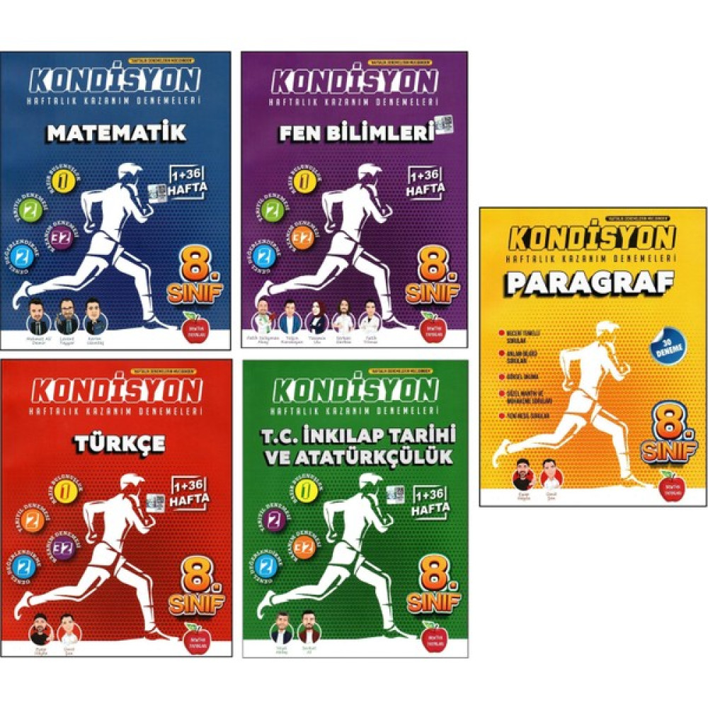 Newton Yayınları 8. Sınıf LGS Matematik – Fen Bilimleri - Türkçe - T.C. İnkılap Tarihi ve Atatürkçülük - Paragraf Kondisyon Denemeleri 5 Kitap Matematik Fiyatı