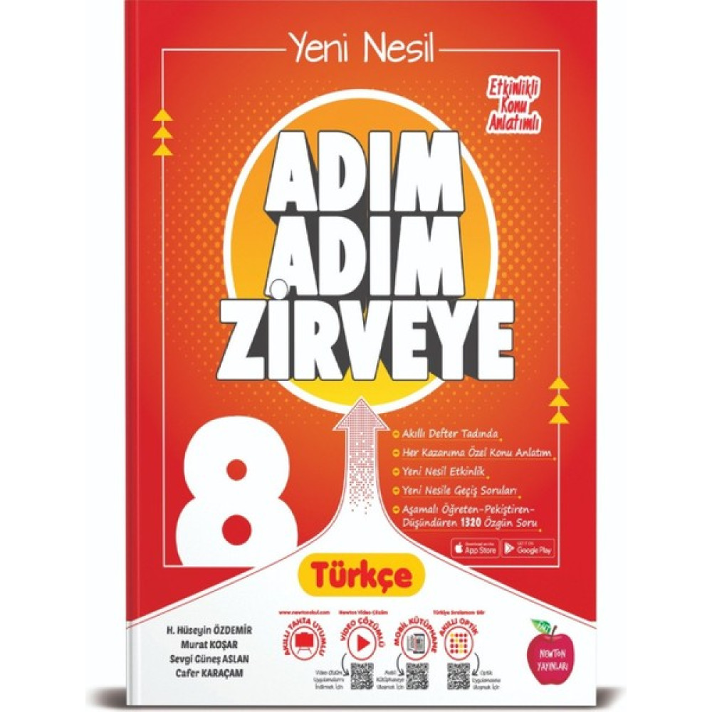 Newton Yayınları 8.Sınıf Türkçe Adım Adım Zirveye Soru Bankası (Ciltli) Türkçe Fiyatı