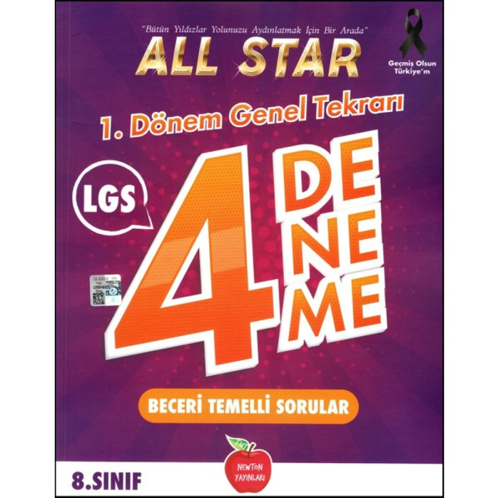 Newton Yayınları LGS 8. Sınıf All Star 4'lu 1. Dönem Genel Deneme Tüm Dersler Fiyatı