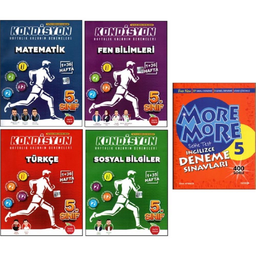Newton Yayınları More And More 5. Sınıf Matematik – Fen Bilimleri – Türkçe – Sosyal Bilgiler – İngilizce Denemeleri 5 Kitap Matematik Fiyatı