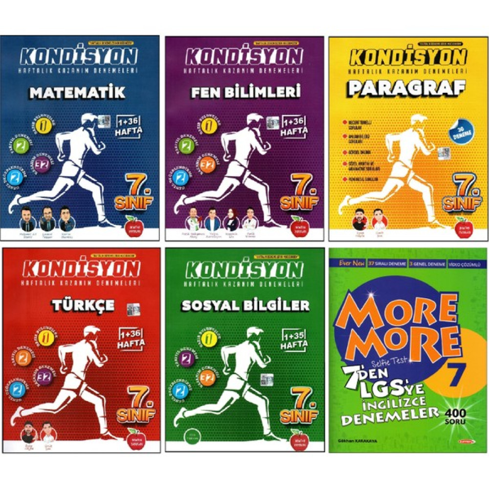 Newton Yayınları More And More 7. Sınıf Matematik – Fen Bilimleri – Türkçe – Sosyal Bilgiler – Paragraf – İngilizce Denemeleri 6 Kitap Matematik Fiyatı