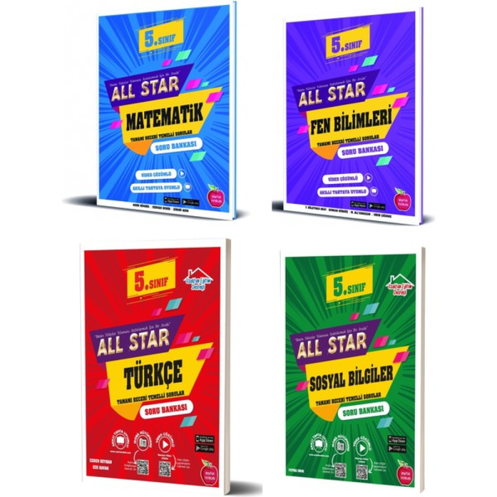 Newton Yayınları Newton 5. Sınıf All Star Soru Bankası Seti 4 Kitap 2023 Kaynak Kitapları Fiyatı