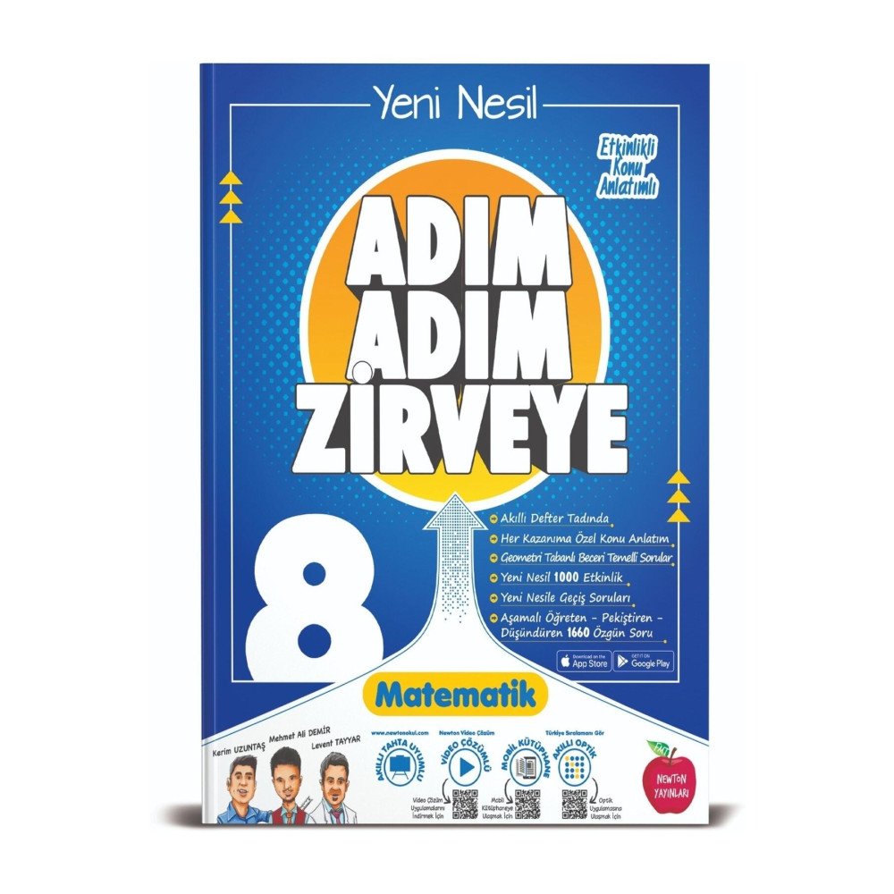 Newton Yayınları Newton 8. Sınıf Adım Adım Zirveye Matematik Soru Bankası Yardımcı Kitaplar Fiyatı