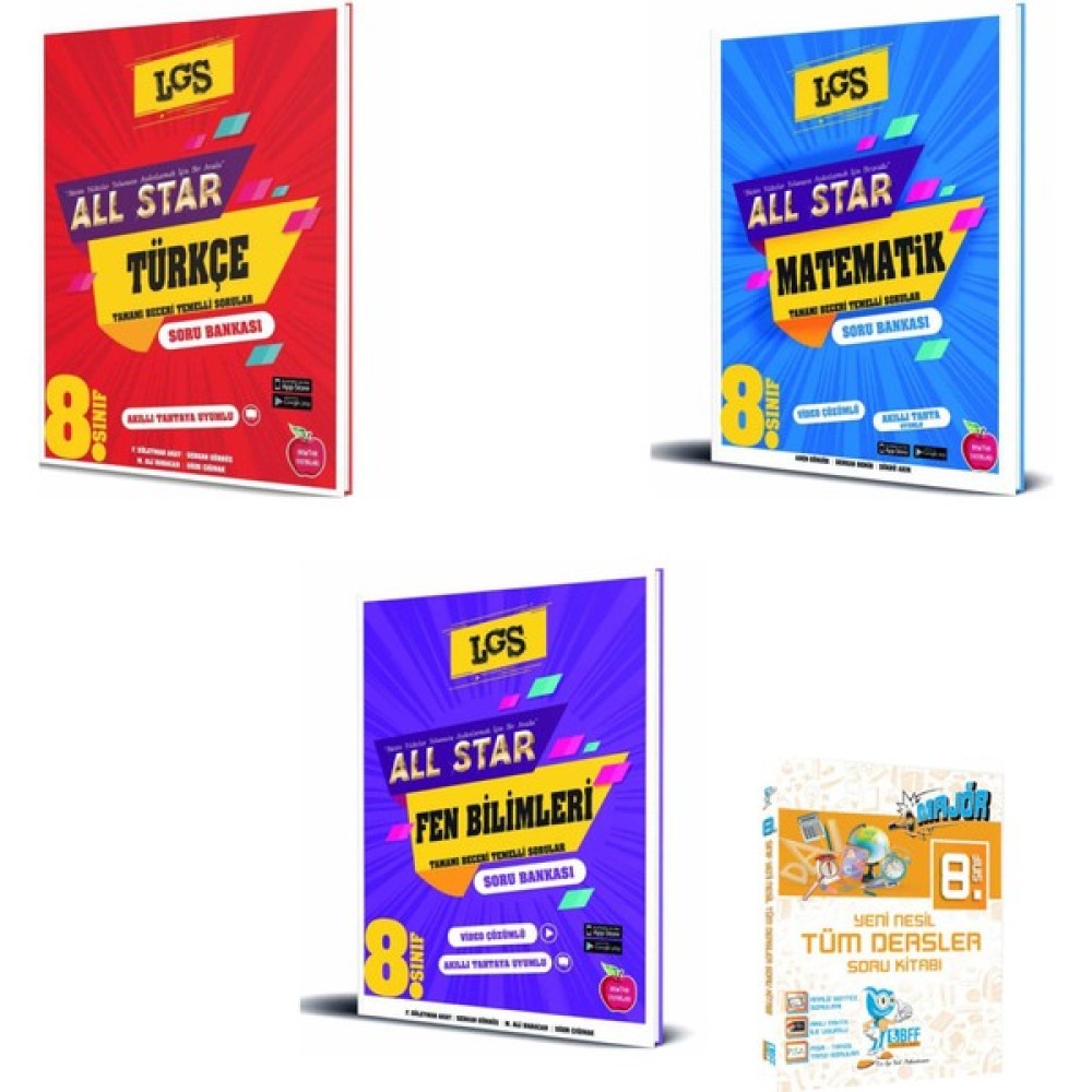 Newton Yayınları Newton 8. Sınıf All Star Türkçe Matematik Fen Soru Bankası Seti + Tüm Dersler Tüm Dersler Fiyatı