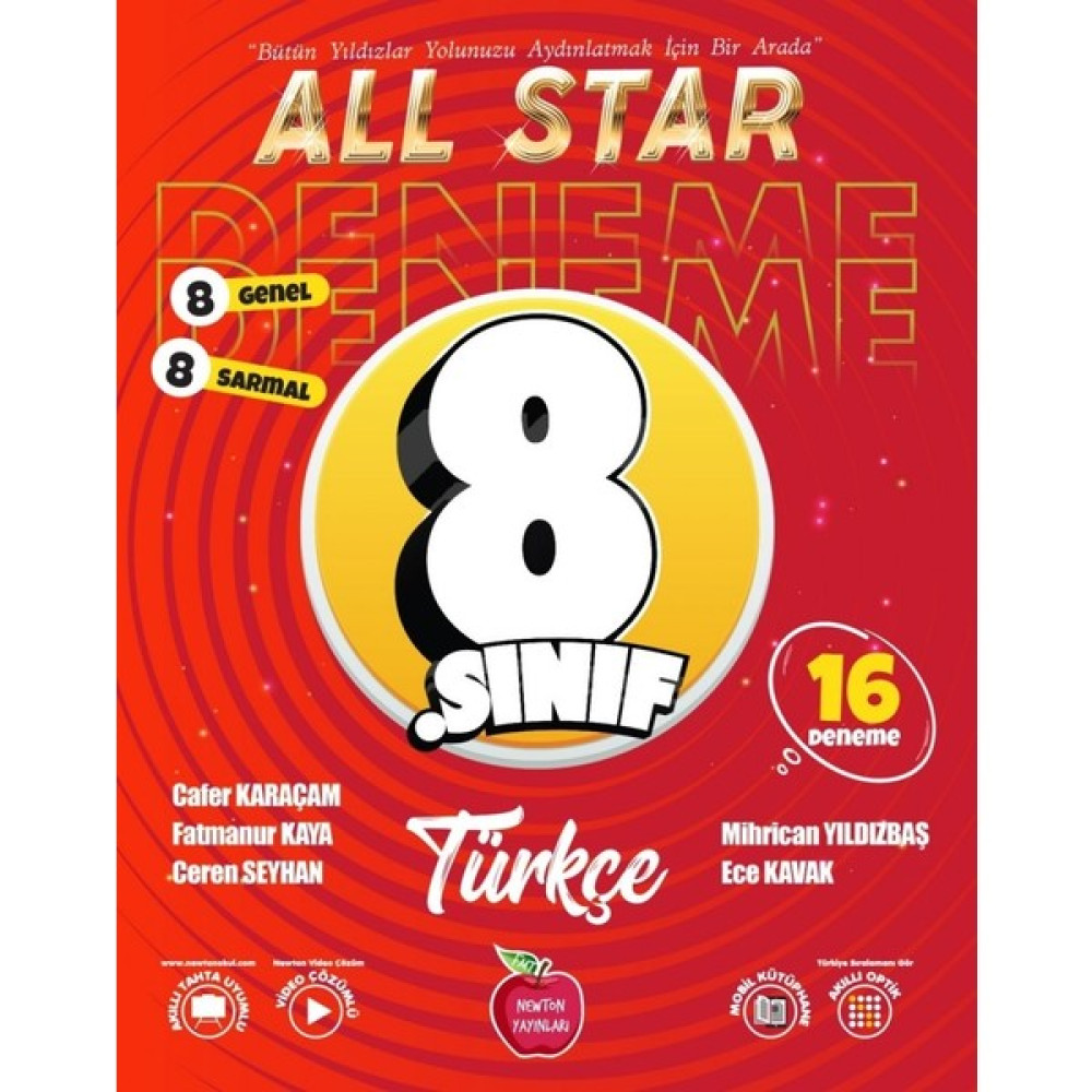 Newton Yayınları Newton 8. Sınıf LGS Yeni All Star Türkçe 16 Deneme - Güncel Kaynak Kitapları Fiyatı