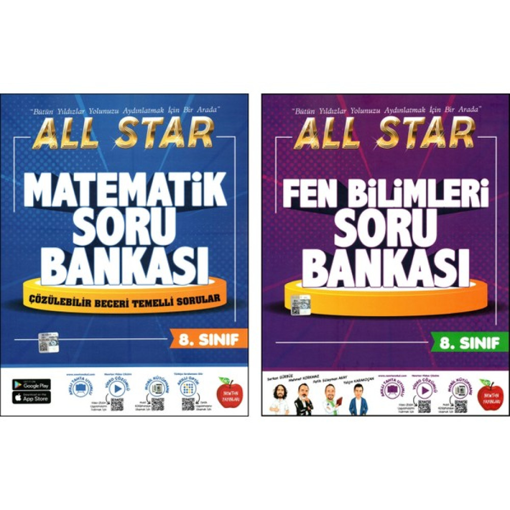 Newton Yayınları Newton 8. Sınıf Matematik + Fen Bilimleri All Star Soru Bankası 2 Kitap Matematik Fiyatı